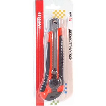 Нож канцелярский 'deVENTE' 18 мм, металлические направляющие, 4090310