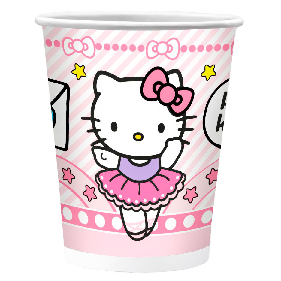 Набор бумажных стаканов, Hello Kitty, (6 шт;уп), 312870