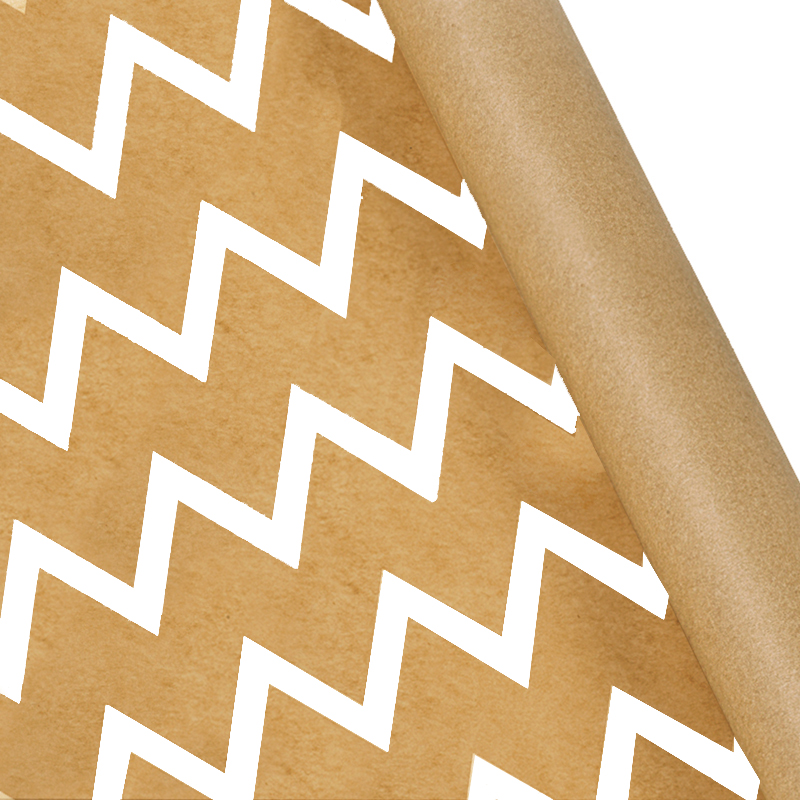 Крафт-бумага 'Белый зигзаг', 1353