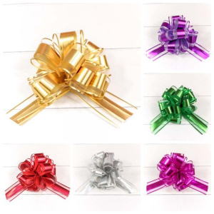 Бант-шар 5 см "Ажурный" с органзой микс, ОМ000524-50