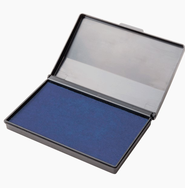 Штемпельная подушка 'Attomex' 90x50 мм, на водной основе, синяя, 4117300