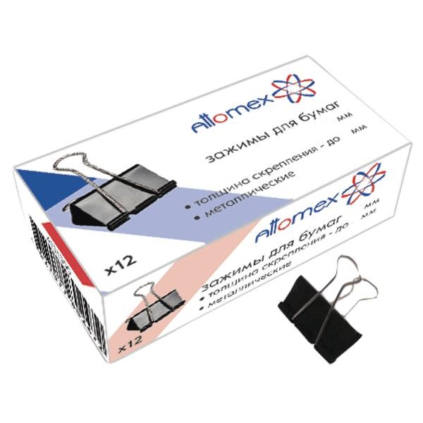 Зажим для бумаги 15 мм Attomex 12 шт в упаковке 4131300