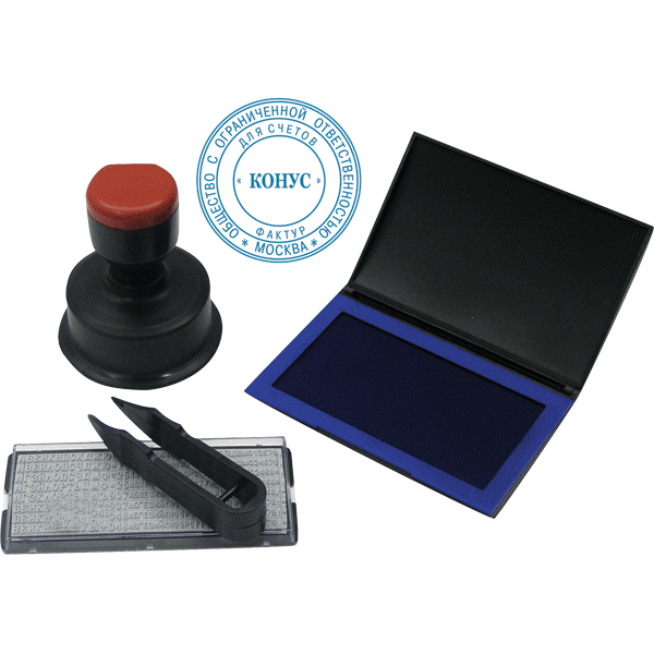 Печать автоматическая самонаборная 'deVENTE' 8020, двухкруговая d=40 мм круглая, 4110300