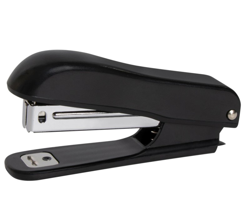 Степлер №10 STAFF Profit, до 12 листов, с антистеплером, черный, 228737