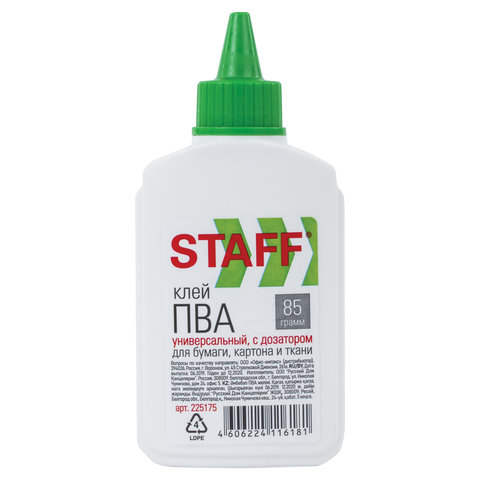 Клей ПВА STAFF 85 г, 225175