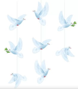 Набор оформительский "Голуби на шнурках", 59.436.00