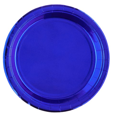 Тарелки (7'';18 см), Синий, Металлик, 6 шт, 6231883