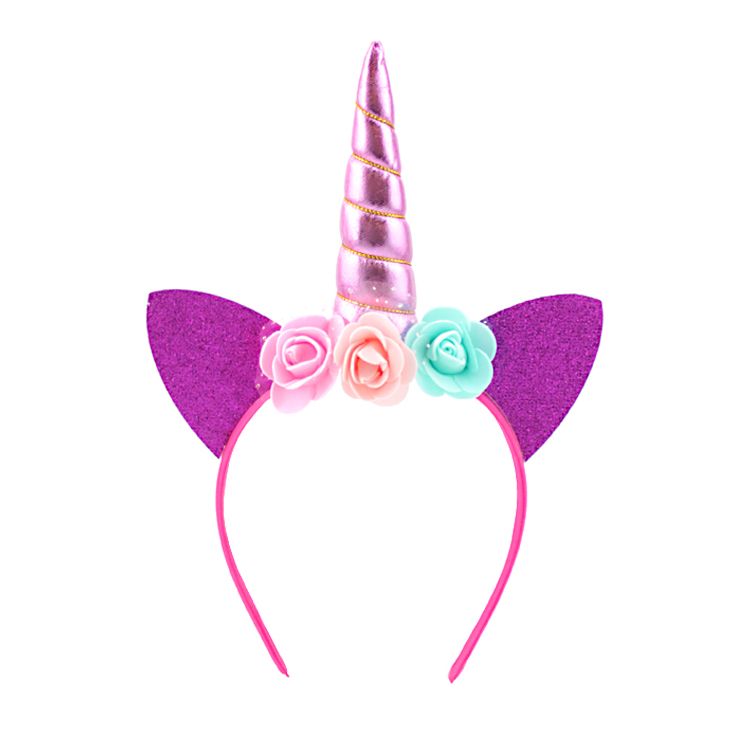 Карнавальный ободок Веселуха 'Единорог' розовый, 19487-РВ