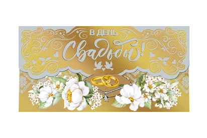 Конверт для денег Гор. дизайн ассорти, 478