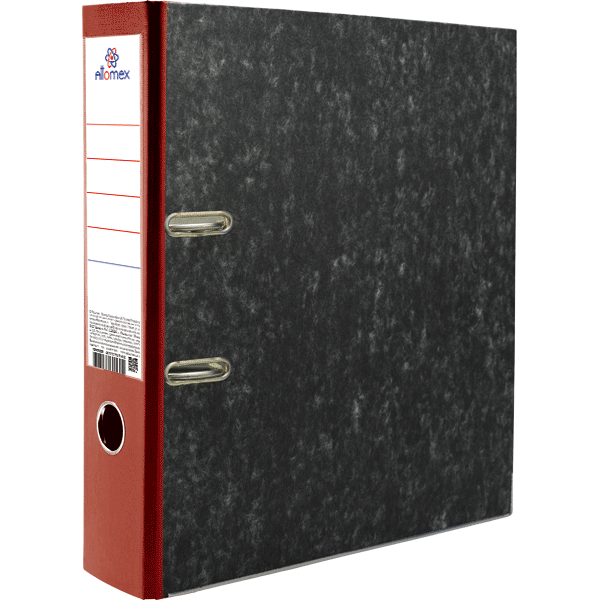 Папка с арочным механизмом 'Attomex' A4 75 мм мраморная картонная разобранная, 3090308