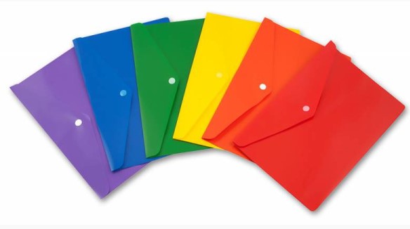 Папка конверт на кнопке, А4, 'ASMAR',  AR-209-1