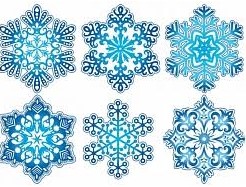 Набор снежинок на скотче, 'Шар', (1;уп), 133-55-F;113-38;113-36;113-52;113-776