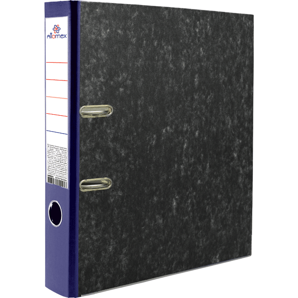 Папка с арочным механизмом 'Attomex' A4, 50 мм, мраморная картонная разобранная, 3090301