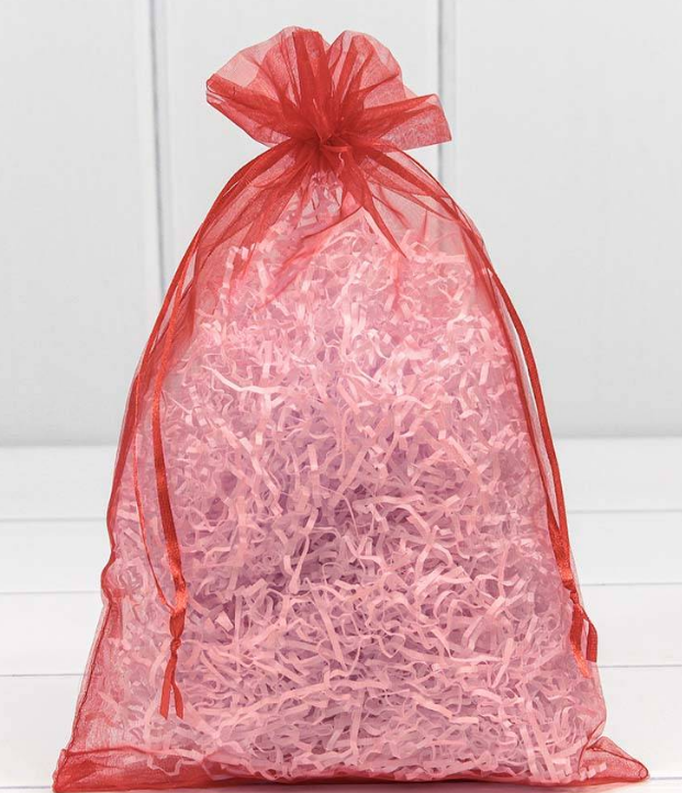 Мешочки из органзы 20х30 Красный,  000801-3K	н-й