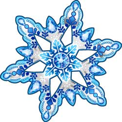 Украшение на скотче для декорирования,'Снежинки', 100х100 мм, (1;уп), ассорти, 113-22-F;113-61-F