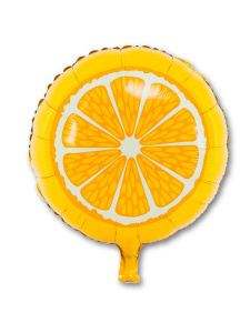 Шар фольгированный "Апельсин" 18 см , Ф86
