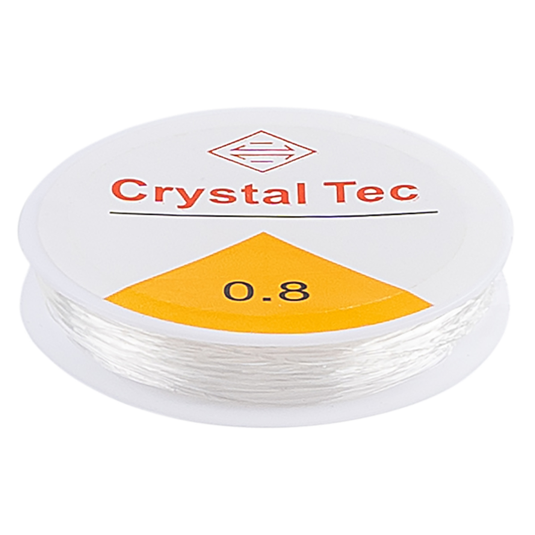 Нить эластичная (резинка) (0,8 мм х 10 м) Прозрачный, 1 шт., 6233138