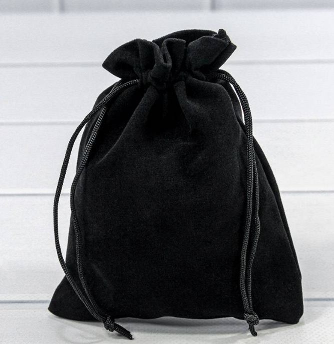 Мешочки бархатные 12х15 класс Б Чёрный, 000811H/100	н-й