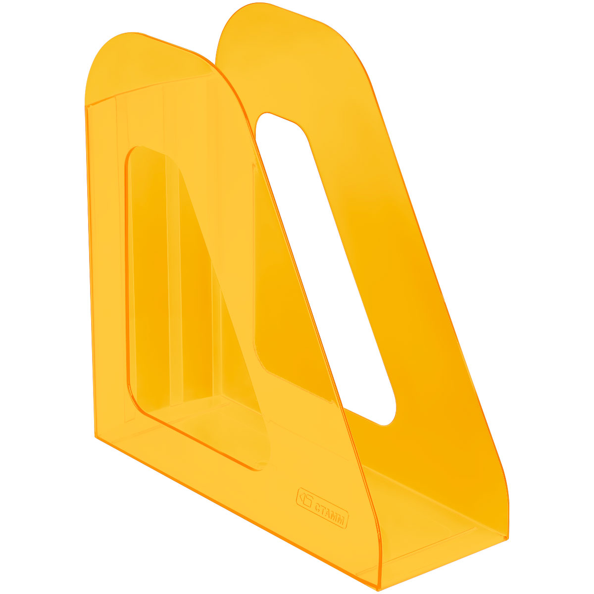 Лоток для бумаг вертикальный 'Стамм' Фаворит 1 секция оранжевый, ЛТВ-31557