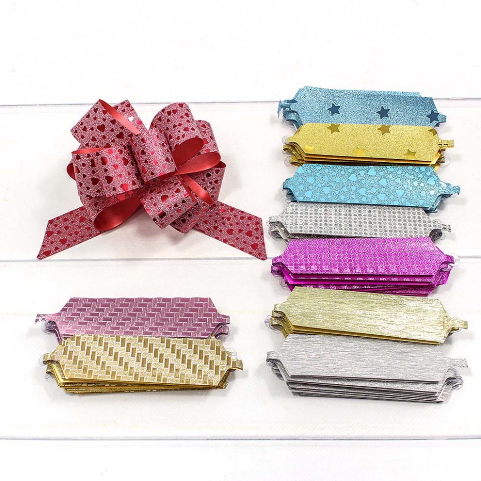 Бант-шар OMG 'Блеск со звёздочками', 3 см, цвета ассорти, OM000542-30