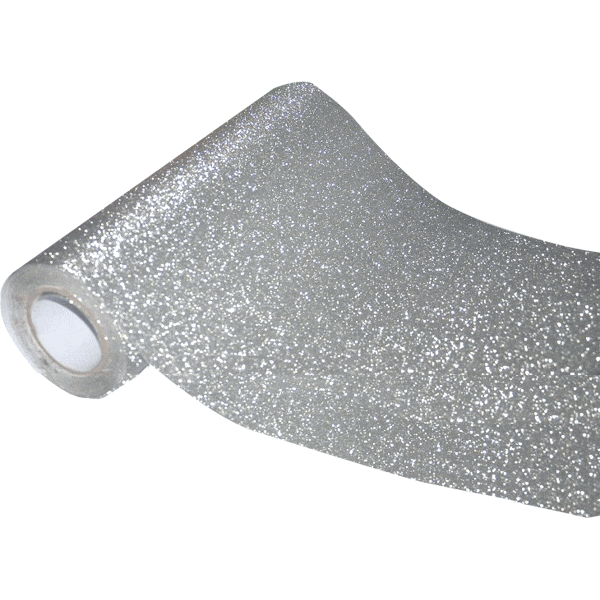 Пленка самоклеящаяся с блестками 'deVENTE' 45x100 см, серебристая, PP 100 мкм, в рулоне, 8117130