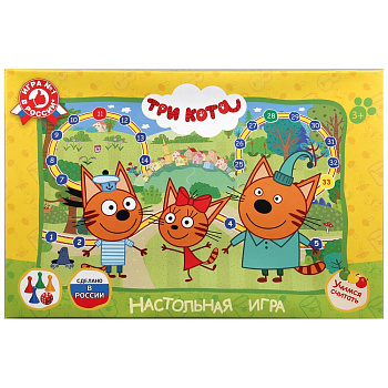 Настольная игра-ходилка Три кота  в кор.