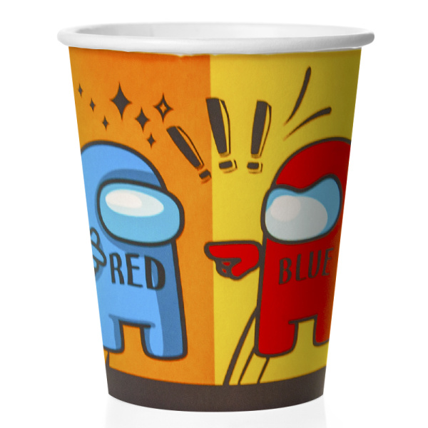 Набор стаканов бумажных , 'Игра Среди Нас , Вечеринка', 250 мл , (6 шт;уп), 77287