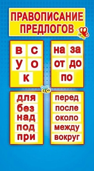 Шпаргалка 'Падежи / Правописание предлогов' 080609