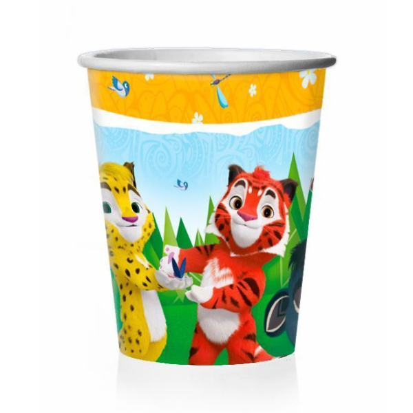 Набор стаканов бумажных 'Лео и Тиг', (6 шт;уп), 190 мл., европодвес, 702020