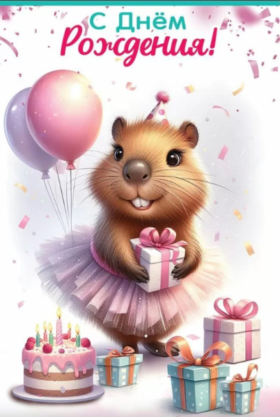 Открытка А5, С Днем Рождения, 50000646